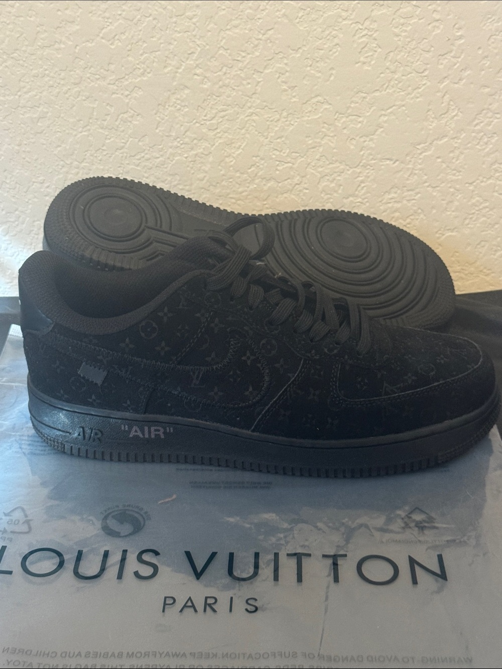 Black Monogram Low-Top Sneaker - Luxury